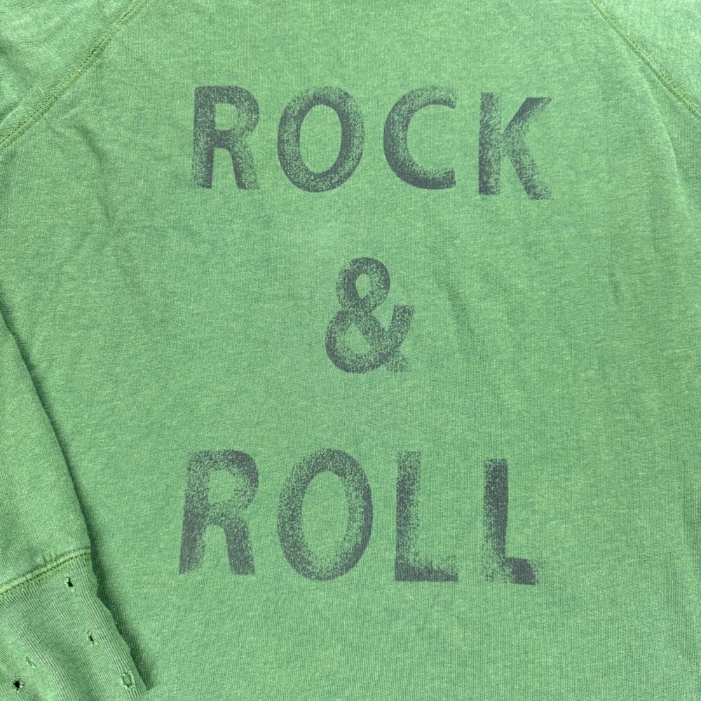 Zadig & Voltaire Rock & Roll Sweatshirt Womens Medium M Distressed Green - $197 - Picture 5 of 11